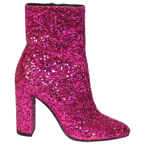 boots ysl femme|YSL glitter boots.